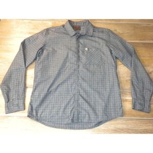 Mammut Shirt Mens L Blue Petite Check Winter Long Sleeve Gorpcore Mountain